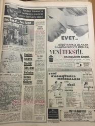 HÜRRİYET GAZETESİ 8 EYLÜL 1968 YIL :21 SAYI :7316--Genç öğrencinin cesedi dondurulup saklandı --Dağa çıkan Hamido dan jandarmaya mektup var ---90 santimlik Mehmet ,aynı boydaki kardeşine iş arıyor --1968 Ege Güzeli Esin Amerikalı ile evlendi ---Alman Başbakanı Kiesinger  Bugün İstanbul a geliyor --Kelliği tedavi etmek için yeni bir  metot ---Demirel  Bartın da kimse açıkta kalmayacak dedi ---Kocası dururken  köpeğine  80 bin lira miras bıraktı ---İkinci Ligin 3 Haftasında 36 Takım Karşı Karşıya Geliyor --Beşiktaş Eskişehir i 1-0 Yendi --Fenerbahçe çim sahaya alışmak için Konya İd . Yurdu ile oynuyor --Türkiye Yüzme Şampiyonası Devam Ediyor --Çobanisa  köyünde Türkiye nin en geniş futbol takımı kuruldu --Binicilik ekibimizin  çalışmaları hızlandı ---Genç Güreşçiler ilk günde 10 yenilgi aldılar ---Balkan Tıp Birliği Kongresi Sona Erdi --Yunanistan da 20 kişi tutuklandı ---Kadirli cinayetinin esrar perdesi kalmadı --