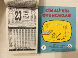 23 Ocak 2018 hediyelik orijinal Türkiye takvim yaprağı (Cin Ali kitabı hediyeli:)
