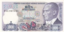 7. Emisyon B01 Serisi Seri Başı 1000 Türk Lirası