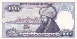 7. Emisyon B01 Serisi Seri Başı 1000 Türk Lirası