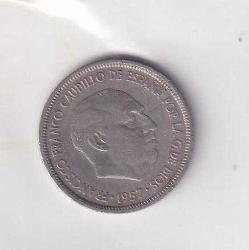 1957  İSPANYA 5 PTAS