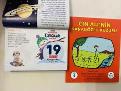 19 Şubat 2025 hediyelik orijinal Diyanet Çocuk takvim yaprağı (Cin Ali kitabı hediyeli:)