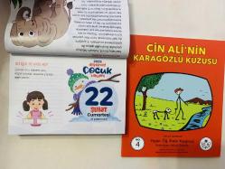 22 Şubat 2025 hediyelik orijinal Diyanet Çocuk takvim yaprağı (Cin Ali kitabı hediyeli:)