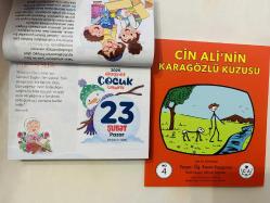 23 Şubat 2025 hediyelik orijinal Diyanet Çocuk takvim yaprağı (Cin Ali kitabı hediyeli:)