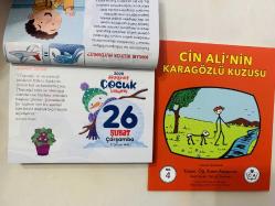 26 Şubat 2025 hediyelik orijinal Diyanet Çocuk takvim yaprağı (Cin Ali kitabı hediyeli:)