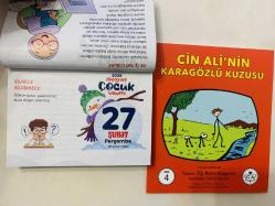 27 Şubat 2025 hediyelik orijinal Diyanet Çocuk takvim yaprağı (Cin Ali kitabı hediyeli:)