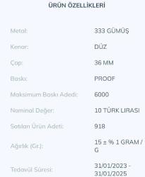 Büyük Taarruz'un Yüzüncü Yılı Mavi - Kadife Kutulu