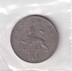 1971  İNGİLTERE  10 NEW PENCE