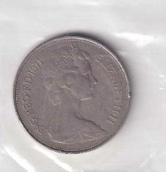 1971  İNGİLTERE  10 NEW PENCE
