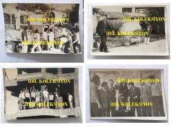 BARIŞ MANÇO'NUN ORİJİNAL 4'LÜ FOTOĞRAF SETİ - 18 x 12 cm EBADINDA - SİYAH & BEYAZ - BARIŞ MANÇO BURSA'DA SATIN ALDIĞI APARTMAN KATININ İNŞAATINDA ÇALIŞIRKEN ÇEKİLMİŞ 4 FOTOĞRAF, 8 EKİM 1971