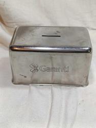 Antika - GARANTİ BANKASI PASLANMAZ ÇELİK KUMBARA - kitantik - kitaLog