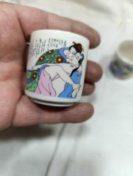 P2---JAPON EROTİK ANTİK SHUNGA SHOT BARDAKLARI--4 ADET