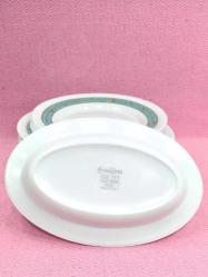 VINTAGE HARMONIA CRIVISA MADE IN SPAIN 15 ADET SÜT TAŞ OPAL CAM TABAK