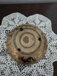 Vintage Altın Yaldızlı Dekoratif Tabak