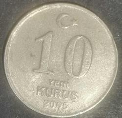 TÜRKİYE  2005   10 YENİ KURUŞ