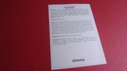 Mini-SİNEMA FİLM - Afişi- (Arka Kısımda Filimin Yıllı Biyografisi ) SEVGİYİ ARARKEN-SAVING FACE