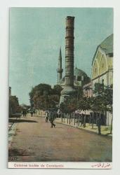 İSTANBUL ÇEMBERLİTAŞ BİZANS SÜTUNU OSMANLI DÖNEMİ KARTPOSTAL...