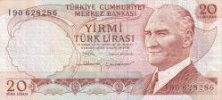 6. Emisyon I90 Serisi Seri Sonu 20 Türk Lirası