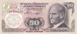 6. Emisyon I90 Serisi Seri Sonu 50 Türk Lirası
