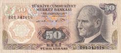6. Emisyon B01 Serisi Seri Başı 50 Türk Lirası