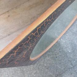 Yuvarlak Ayna ,Siyah ve Gold