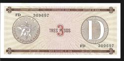 ** KÜBA ( 3 * PESOS ) 1985 - ÇİL