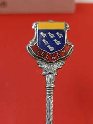 K70----ESKİ MİNELİ SELSEY HATIRA ÇAY KAŞIĞI