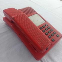 Netaş Tuşlu Plastik Kırmızı Telefon