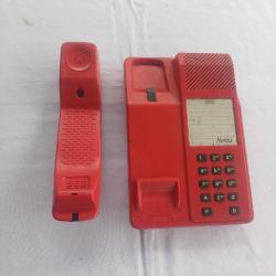 Netaş Tuşlu Plastik Kırmızı Telefon