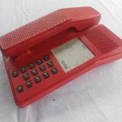 Netaş Tuşlu Plastik Kırmızı Telefon