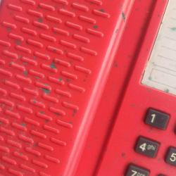 Netaş Tuşlu Plastik Kırmızı Telefon