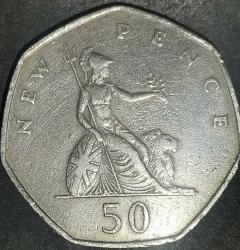 İNGİLTERE  1969   50 PENCE