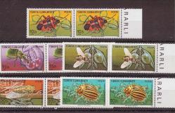 1982 Zararlı Böcekler 2'li Per  Mnh Lüks Tam Seri Pul