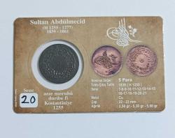 SULTAN ABDÜLMECİD BRONZ 5 PARA SENE 20