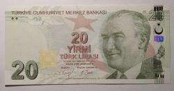 9. Emisyon G001 Serisi Seri Başı 20 Türk Lirası