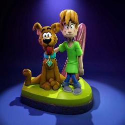 Scooby and Shaggy Diorama Figür - 15 cm