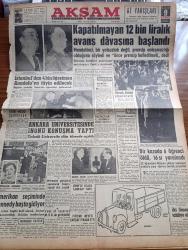 Akşam Gazetesi - 9 Kasım 1960 - Kapatılmayan 12 Bin Liralık Avans Davasına Başlandı - Zeyyat Mandalinci Bir Yolsuzluk Değil Prensip Anlaşmazlığı Olduğunu Söyledi Ve Önce Prensip Halledilmeli Dedi - İstanbul'dan 4 Bin Öğretmen Anadolu'ya Tayin Edilecek - Gayri Meşru Servetler - Ankara Üniversitesinde İsmet İnönü Konuşma Yaptı - Konya'da İhtiyar Heyeti Çarşafı Yasak Etti - Cemal Gürsel Amerikan Kız Kolejini Ziyaret Etti - Hülagünün Gözdesi Çizen Suat Yalaz - Ateşli Kız Gina Yazan George Albert Gley Yazı Dizisi - Sigorta İlaçları Satan 140 Eczane Tahkik Konusu Oldu - Ümmü Hatun Düşükleri Görmek İçin Ereğliden Yassıadaya Geldi - Günah Maskesi Aşk Ve His Romanı Resimleyen Remzi - Sanat Dünyası Yazan Abdulkadir Günyaz - Bize Barbaroslu Derler Yazan Çizen Ratip Tahir Burak - Gölgeler Ve İnsanlar Yazan Victoria Holt Yazı Dizisi - Tan Sineması - Kadri Aytaç Ceza Heyetine Verildi - İsmet Atlı'yı Adana İstiyor - Turgay Şeren Diyor Ki - Spor Toto Tahminleri - Milli Takım Rostov Maçı Bu Gece