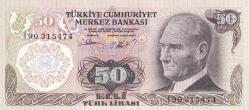 6. Emisyon I90 Serisi Seri Sonu 50 Türk Lirası