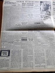 Yeni İstanbul Gazetesi - 11 Eylül 1953 - Hususi Sermaye Ve Yatırım Yazan Habib Edib Törehan Köşe Yazısı - Celal Bayar'ın İran Şahı'na Mesajı - Ankara'nın Suriye'ye Cevabı - İsmet İnönü'nün Nutkuna Hükümetin Verdiği Cevap - Güvenlik Konseyine Türkiye'nin Adaylığı - Fransız Delegesi Avrupa Güzeline İtiraz Ediyor - Dünya Bankasının Türkiye'ye Yardımı - Halide Edip Adıvar'ın Romanı Döner Ayna Yazı Dizisi - Milli Eğitim Ve Siyasi Partiler Bedri Alogan - Büyük Atatürk'ün Ölüm Yıldönümü - Taksimdeki Opera Binası Sahne Kısmının Temeli Dün Törenle Atıldı - İtalya Trieste Hududundan Ordusunu Çekmek İstemiyor - Eski İran Başvekili Musaddık Açlık Grevi Yapıyor - Denizde Cinayet Telif Hakkı Keystone Yazı Dizisi - Soğuk Su İle Tedavi Usulü - Milyon Hırsızı Yazan S.G. Seeliger Yazı Dizisi - Susan Hayward Haftada 5000 Dolar Kazandırıyor - Broadmoor Deliler Hapishanesi - Resimle Dünya Haberleri - Boğaz Açıklarında Bir Gün Poyrazköy - Çapamarka - Kodak - Üsküdar Türk Kız Koleji - Arı Bisküvileri