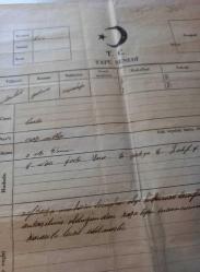 T.C.TAPU SENEDİ / 1932 İSTANBUL YALOVA REŞADİYE NAHİYESİ TARLA TAPUSU...