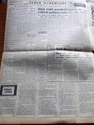 Yeni İstanbul Gazetesi - 7 Eylül 1953 - Batı Almanya Seçimi Ve Dünya Politikası Yazan Mustafa Nermi Köşe Yazısı - Batı Almanya Seçimini Hristiyan Demokratlar Kazandı - Dr. Adenauer'e Tecavüz Edildi - Yeni Ordu Terfi Kanunu - İsmet İnönü Millet CHP'yi İktidara Davet Edecek - Başbakan Adnan Menderes'in Millet Partisi Hakkında Sözleri - Sinai Kalkınma Bankası Yeni Tahvil Çıkarıyor - Mareşal Tito Trieste'nin Serbest Liman Olmasını İstedi - Halide Edip Adıvar'ın Romanı Döner Ayna Yazı Dizisi - Yabancı Sermayeyi Teşvik Yaşam Profesör Doktor Kerim Ömer Çağlar Köşe Yazısı - İdari İlimler Kongresi Şale Köşkünde Toplandı - Bursa'daki Belediye Seçimini Demokrat Parti Kazandı - Kore'de Dün 4 Türk Esiri Daha İade Edildi - Fenerbahçe Eskişehir'de 1 0 Galip - Denizde Cinayet Telif Hakkı Keystone Yazı Dizisi - Ankara İstanbul İzmir Radyosu Programı - Kore Mektupları - Güzel Bacak Müsabakası - Milyon Hırsızı Yazan S. G. Seeliger Yazı Dizisi - İran'da İngiliz Rus Rekabeti - Beşiktaş Beyoğluspor'u Yendi