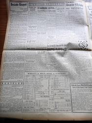 Yeni İstanbul Gazetesi - 2 Eylül 1953 - İran'da Kısımlar Tevkif Ediliyor - Yeni Bir İdare Teşkilatına Muhtacız Yazan Habib Edib Törehan Köşe Yazısı - Kabine Yeni Dış Ticaret Kararnamesini Görüştü - Fransız Başbakanı Joseph Laniel 1 Ekim'de Geliyor - John Foster Dulles'ın Beyanatı - Güzellik Müsabakası Bu Akşam Başlıyor - İsveç Güzelinin Enteresan Pozu - Milyonluk Yatın Sahibi Onasis'le Konuştuk - Seçim Tarihi Henüz Kati Olarak Tesbit Edilmedi - 10 Kasım'da Atatürk'ün Naşı Anıtkabir'e Naklediliyor - Millet Partisi Hakkında Ayrı İki Dava Mı Açılacak - Futbolcu Bülent Eken İtalya'dan Döndü - Halide Edip Adıvar'ın Romanı Döner Ayna Yazı Dizisi - Türkiye'nin En Büyük Asabiye Kliniği Cumartesi Günü Açılıyor - Şehir Tiyatroları Rejisörü Değişmiyor - Amerika İran'a Acil Yardım Kararında - Irak Kralı Faysal Hükümetin İstifasını Kabul Etti - Denizdeki Cinayet Telif Hakkı Keystone Yazı Dizisi - Ankara İstanbul İzmir Radyosu Programı - Anadolu Abidelerinde Yazan Aziz Ogan Yazı Dizisi