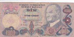 6. Emisyon Z91 Serisi 1000 Türk Lirası Replecament