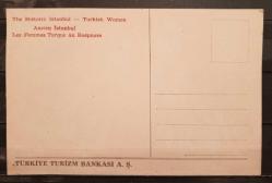 PC.497 İSTANBUL GÖKSU DERESİ MESİRE ALANINDA KADINLAR OSMANLI DÖNEMİ POSTA KARTI TÜRKİYE TURİZM BANKASI A.Ş. GRAVÜR BASKI
