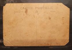 PC.500  İSTANBUL SOKAK KAHVESİNDE DÖNEMİN BEYEFENDİLERİ  OSMANLI DÖNEMİ FOTO KART HASARLI