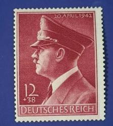 Almanya 1942 Adolf Hitler'in 53 üncü Doğum günü damgasız