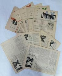 DEVİNİM LX [60] Aylık Edebiyat Dergisi, Mart 1965 - Ocak 1966, Sayı: 2, 3, 4, 7, 8, 9, 10, 11, 12 [9 ADET]