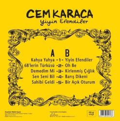 Cem Karaca Yiyin Efendiler Sıfır Plak Sarı Renk Özel Baskı