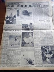 Yeni İstanbul Gazetesi - 21 Ekim 1953 - Komünist Bloku Dağılabilir Mi Yazan Mustafa Nermi Köşe Yazısı - Mısır İnkılabımızın Düşmanlarını Besliyor - Mısır Evkaf Nezareti Cami Ül Ezher'deki Yobaz Türk Talebesine Maddi Yardımlarda Bulunuyor - İngiliz Başbakanı Winston Churchill Malenkov İle Görüşmek İstiyor - Askeri Mahkemede Okunan 113 Sahifelik Uzun Bir İddianame İle Kızılların Gizli Faaliyeti Delilleriyle Dün Açıklandı - Doktor Sevim Tarı Ve Arkadaşları Hakimler Heyetinin Kararını Dinliyorlar - Başbakan Adnan Menderes Dün Teknik Üniversite'nin Yeni Ders Senesini Bir Nutukla Açtı - 1954 Avrupa Güzeli Seçimleri - 1953 Avrupa Güzeli Eloisa Cianni İstanbul'da İken Fotoğraf - Yabancı Bankacılar İstanbul'da - Kara Günler Milli Mücadele Hatıraları Yazan İbrahim Şevki Feyzioğlu Yazı Dizisi - Seçim Mücadelesi Yazan Namık Zeki Aral Köşe Yazısı - İzmir Yeni Radyo İstasyonu İnşasına Başlanıyor - Ankara İstanbul İzmir Teknik Üniversite Radyosu Programı -Anadolu Abideleri Yazan Aziz Ogan Yazı Dizisi