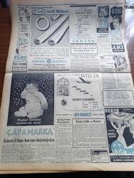 Yeni İstanbul Gazetesi - 21 Ekim 1953 - Komünist Bloku Dağılabilir Mi Yazan Mustafa Nermi Köşe Yazısı - Mısır İnkılabımızın Düşmanlarını Besliyor - Mısır Evkaf Nezareti Cami Ül Ezher'deki Yobaz Türk Talebesine Maddi Yardımlarda Bulunuyor - İngiliz Başbakanı Winston Churchill Malenkov İle Görüşmek İstiyor - Askeri Mahkemede Okunan 113 Sahifelik Uzun Bir İddianame İle Kızılların Gizli Faaliyeti Delilleriyle Dün Açıklandı - Doktor Sevim Tarı Ve Arkadaşları Hakimler Heyetinin Kararını Dinliyorlar - Başbakan Adnan Menderes Dün Teknik Üniversite'nin Yeni Ders Senesini Bir Nutukla Açtı - 1954 Avrupa Güzeli Seçimleri - 1953 Avrupa Güzeli Eloisa Cianni İstanbul'da İken Fotoğraf - Yabancı Bankacılar İstanbul'da - Kara Günler Milli Mücadele Hatıraları Yazan İbrahim Şevki Feyzioğlu Yazı Dizisi - Seçim Mücadelesi Yazan Namık Zeki Aral Köşe Yazısı - İzmir Yeni Radyo İstasyonu İnşasına Başlanıyor - Ankara İstanbul İzmir Teknik Üniversite Radyosu Programı -Anadolu Abideleri Yazan Aziz Ogan Yazı Dizisi